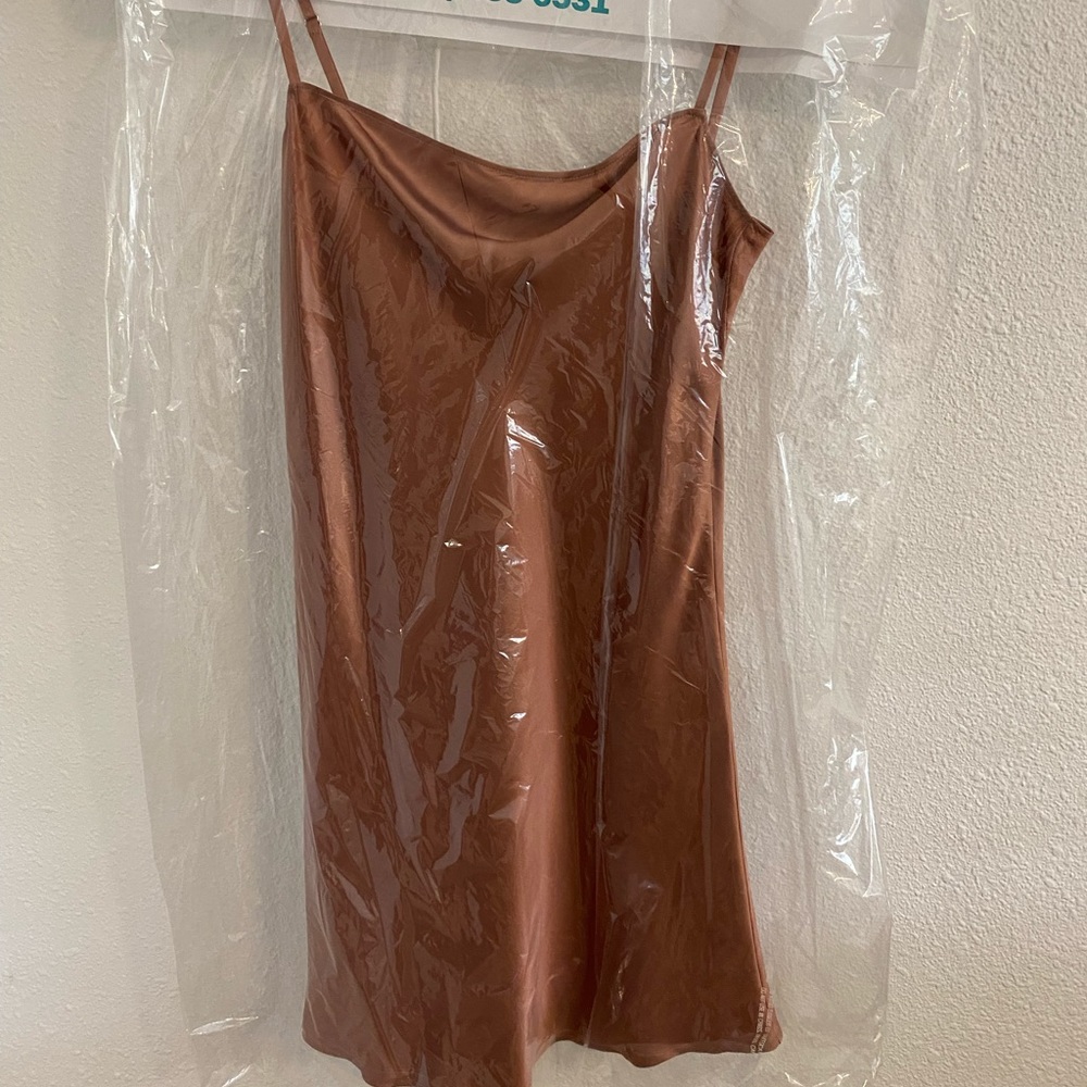 Reformation silk slip dress 0 Maeve pink